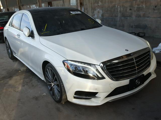 WDDUG8CB9FA113091 - 2015 MERCEDES-BENZ S 550 WHITE photo 1