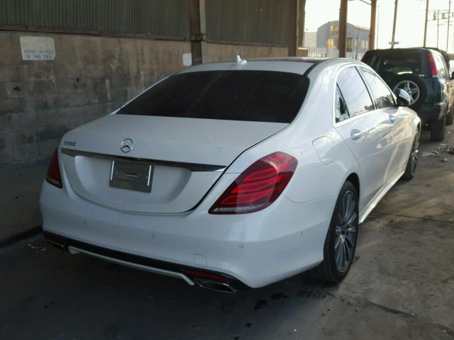 WDDUG8CB9FA113091 - 2015 MERCEDES-BENZ S 550 WHITE photo 4