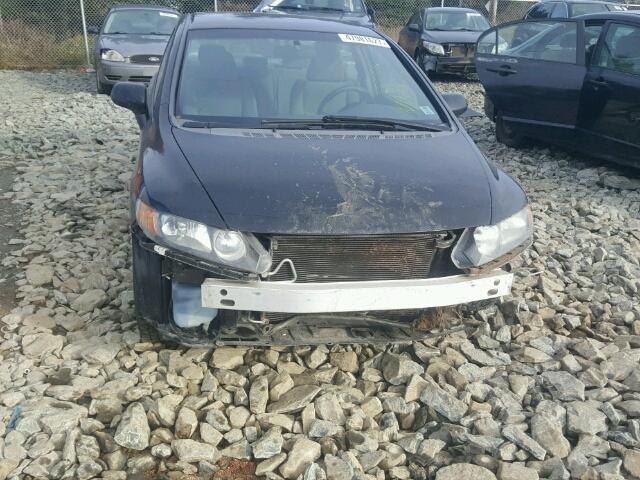 2HGFA16517H028896 - 2007 HONDA CIVIC LX BLACK photo 9