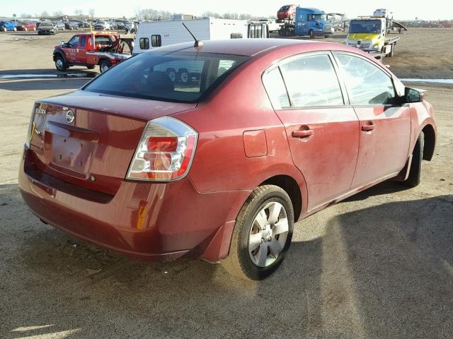 3N1AB61E18L739178 - 2008 NISSAN SENTRA 2.0 MAROON photo 4