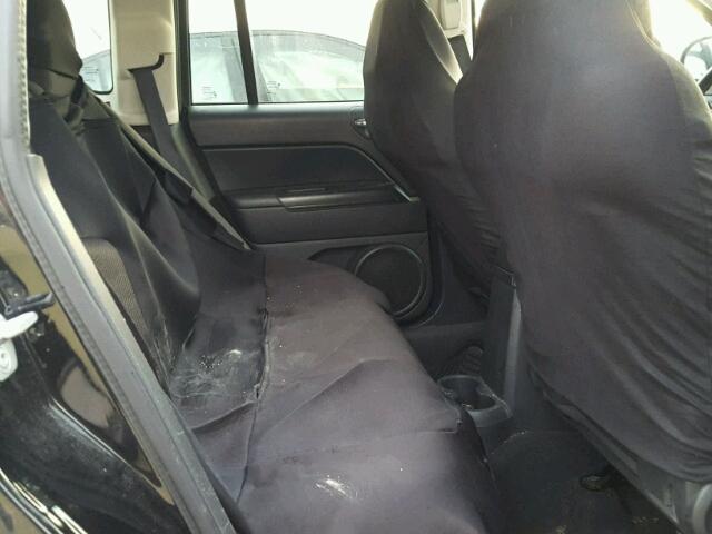 1J4FT47B09D111034 - 2009 JEEP COMPASS SP BLACK photo 6