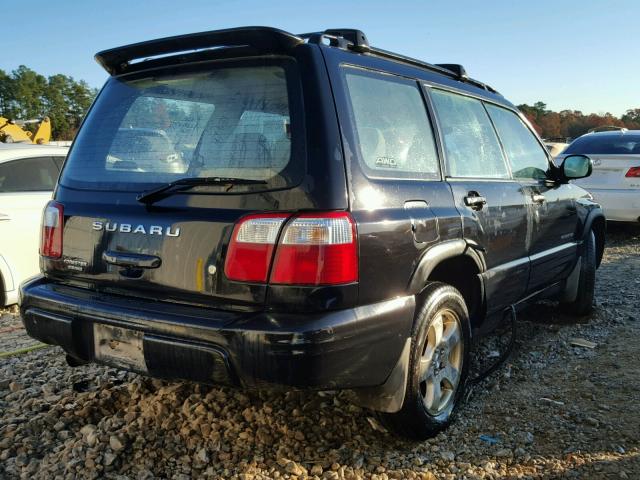 JF1SF65672H723233 - 2002 SUBARU FORESTER S BLACK photo 4