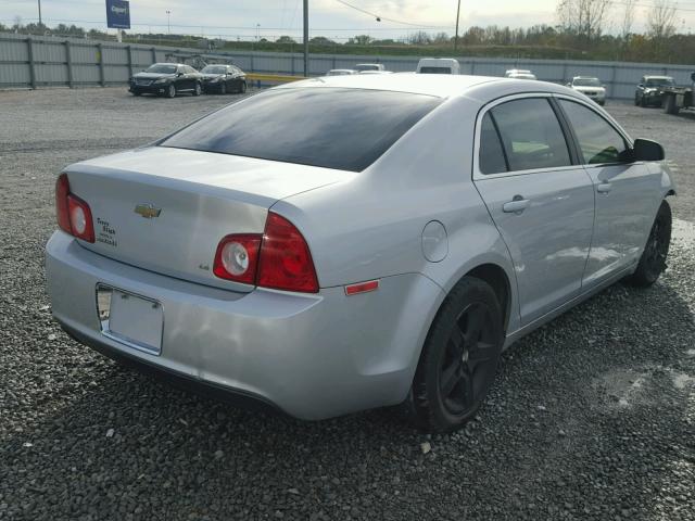 1G1ZG57B19F111313 - 2009 CHEVROLET MALIBU LS SILVER photo 4