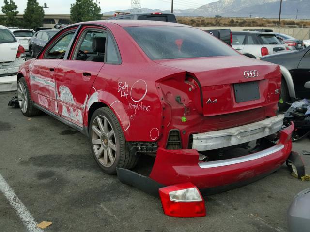 WAULC68E03A221536 - 2003 AUDI A4 1.8T QU RED photo 3