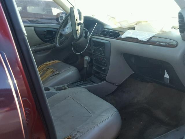 1G1NE52J82M672189 - 2002 CHEVROLET MALIBU LS 勃艮第红 照片 5