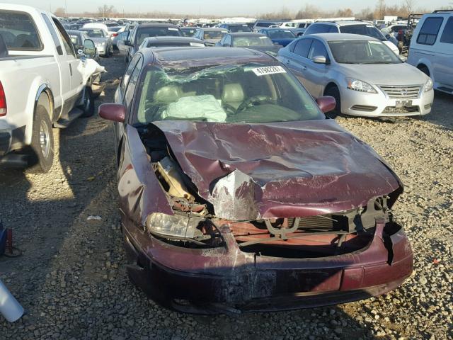 1G1NE52J82M672189 - 2002 CHEVROLET MALIBU LS BURGUNDY photo 9