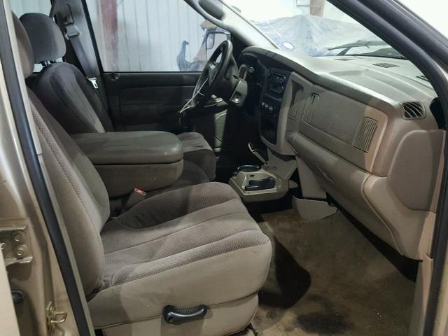 3D7KA28653G758772 - 2003 DODGE RAM 2500 S GOLD photo 5