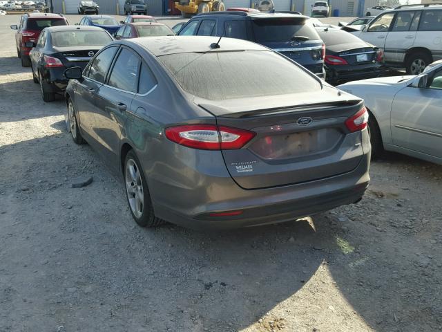 3FA6P0H70DR234755 - 2013 FORD FUSION SE GRAY photo 3