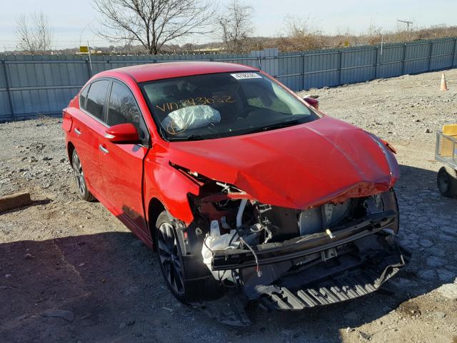 3N1AB7AP9GY243652 - 2016 NISSAN SENTRA S RED photo 1