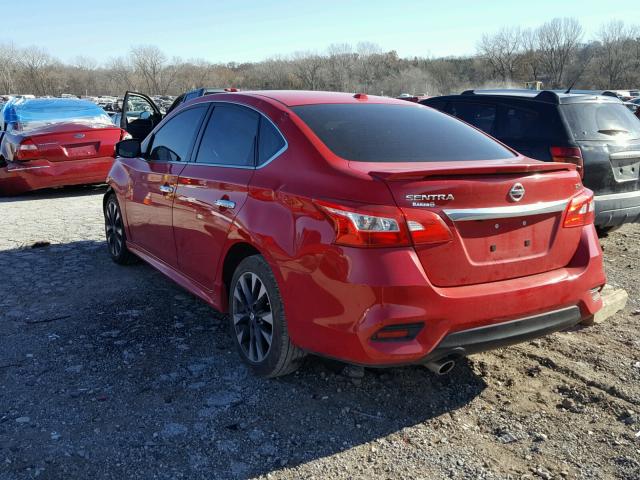 3N1AB7AP9GY243652 - 2016 NISSAN SENTRA S RED photo 3