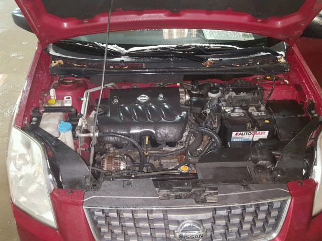 3N1AB61E97L620535 - 2007 NISSAN SENTRA 2.0 MAROON photo 7