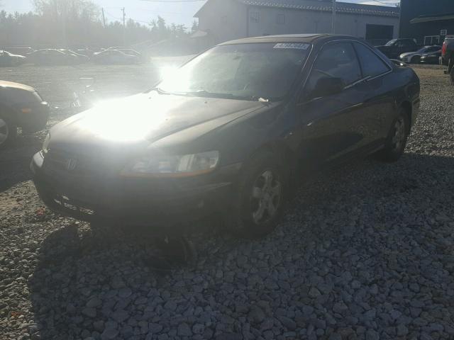 1HGCG31512A005369 - 2002 HONDA ACCORD EX BLACK photo 2