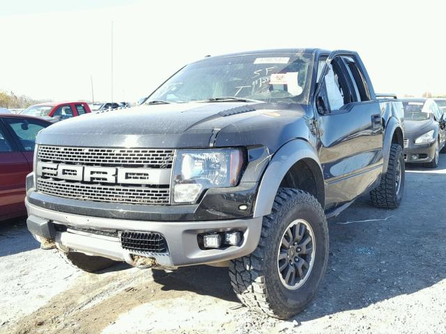 1FTEX1E63AFD33053 - 2010 FORD F150 SUPER BLACK photo 2