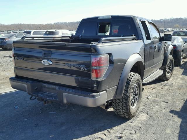 1FTEX1E63AFD33053 - 2010 FORD F150 SUPER BLACK photo 4