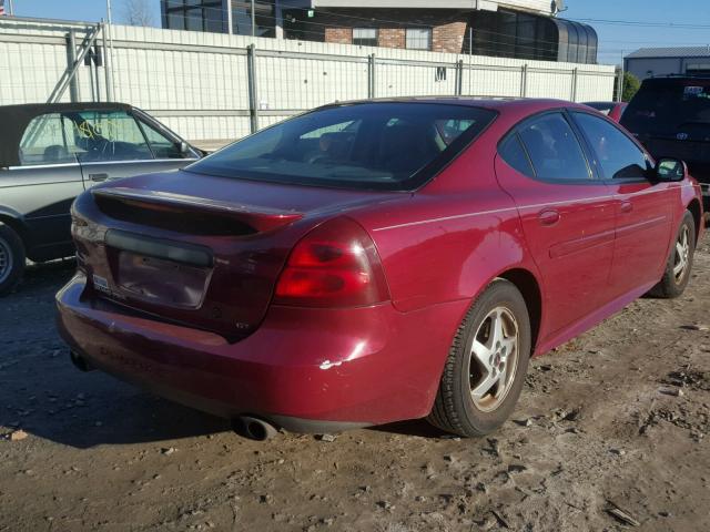 2G2WP522041174120 - 2004 PONTIAC GRAND PRIX RED photo 4