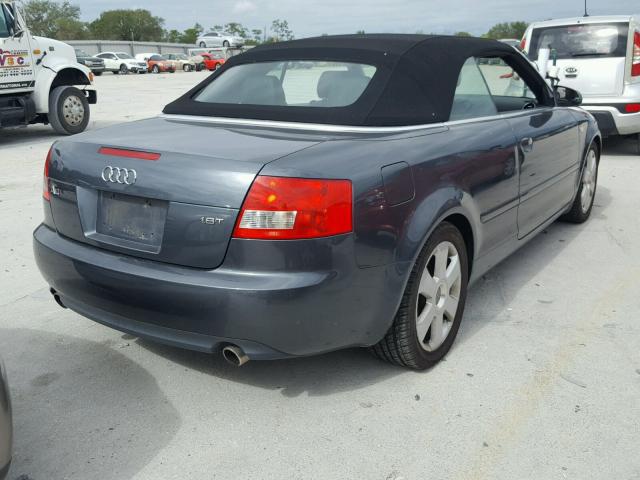 WAUAC48HX6K002815 - 2006 AUDI A4 1.8 CAB GRAY photo 4