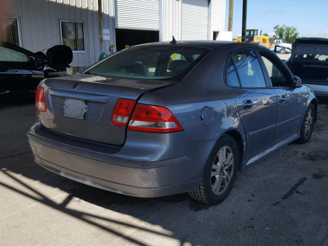 YS3FD49Y371010291 - 2007 SAAB 9-3 2.0T GRAY photo 4