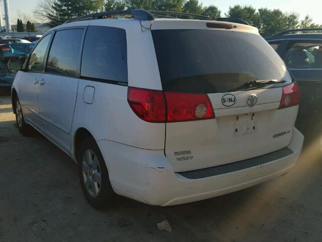 5TDZK23C38S208272 - 2008 TOYOTA SIENNA CE WHITE photo 3