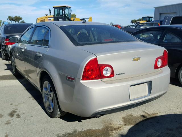 1G1ZA5EB4AF241935 - 2010 CHEVROLET MALIBU LS GOLD photo 3