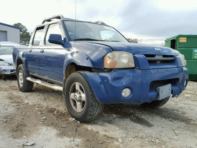 1N6ED27T31C347602 - 2001 NISSAN FRONTIER C BLUE photo 1