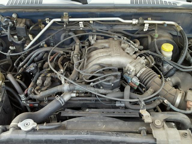 1N6ED27T31C347602 - 2001 NISSAN FRONTIER C BLUE photo 7