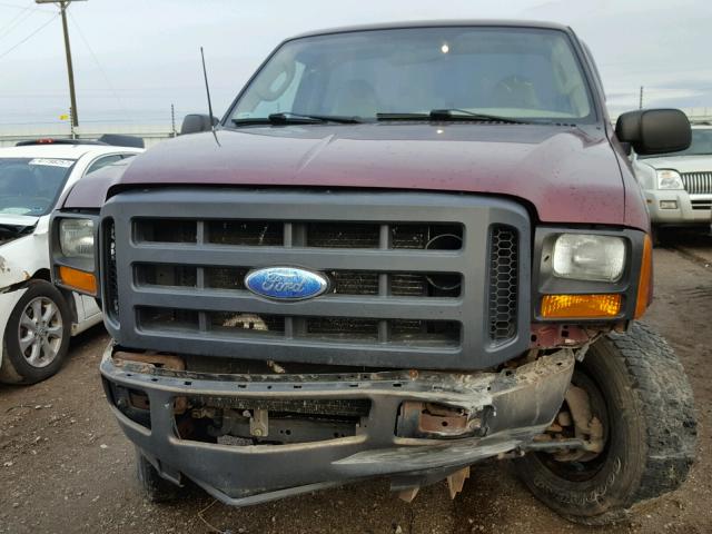 1FTWF31546ED27517 - 2006 FORD F350 SRW S BURGUNDY photo 9