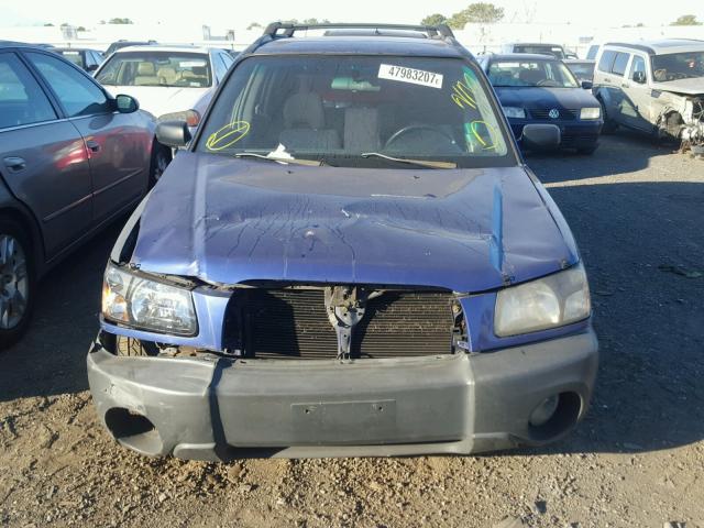 JF1SG63604H767061 - 2004 SUBARU FORESTER 2 BLUE photo 7