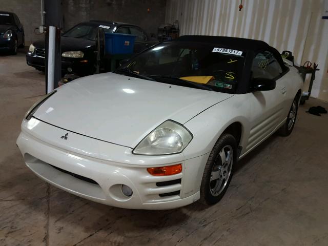 4A3AE45G44E131411 - 2004 MITSUBISHI ECLIPSE SP WHITE photo 2