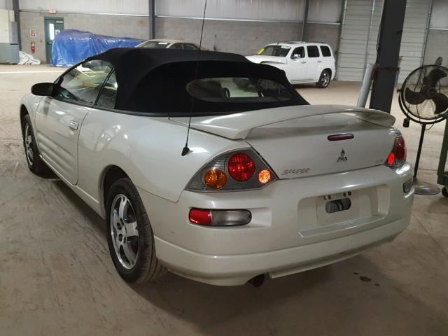 4A3AE45G44E131411 - 2004 MITSUBISHI ECLIPSE SP WHITE photo 3