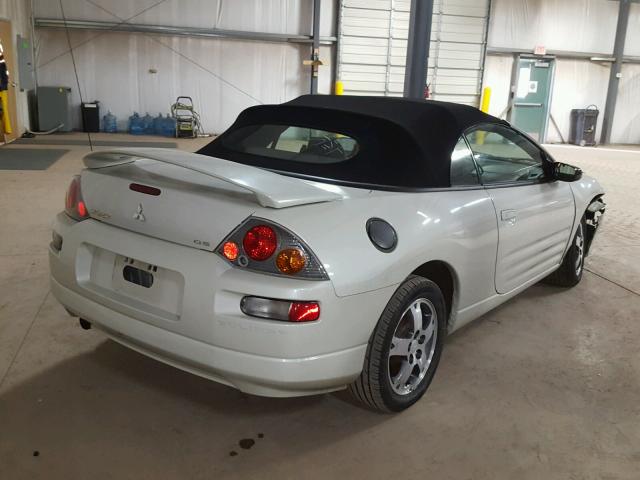 4A3AE45G44E131411 - 2004 MITSUBISHI ECLIPSE SP WHITE photo 4