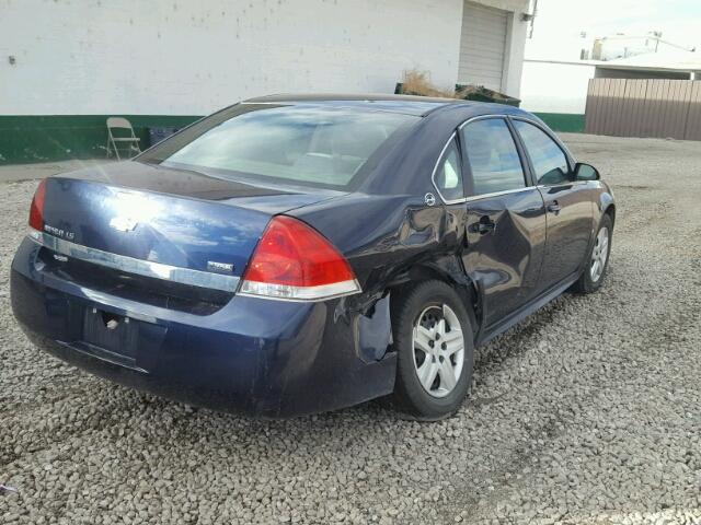 2G1WB57K091286726 - 2009 CHEVROLET IMPALA LS BLUE photo 4