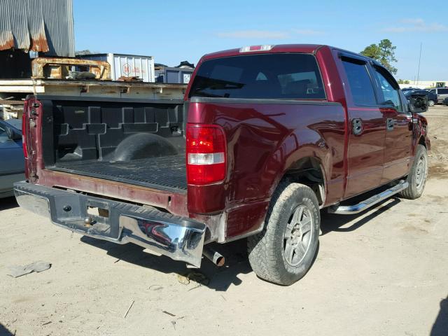 1FTRW12W35KD67838 - 2005 FORD F150 SUPER RED photo 4