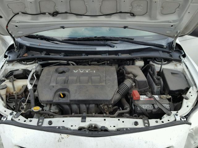 2T1BU4EE8AC332414 - 2010 TOYOTA COROLLA BA WHITE photo 7