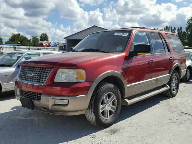 1FMFU17L74LB13383 - 2004 FORD EXPEDITION RED photo 2