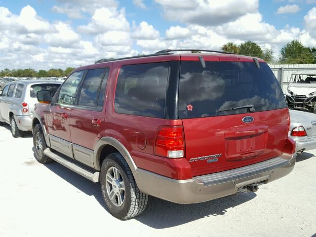 1FMFU17L74LB13383 - 2004 FORD EXPEDITION RED photo 3