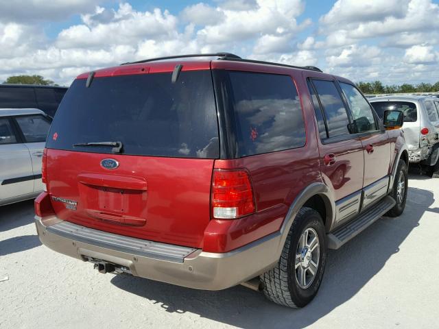 1FMFU17L74LB13383 - 2004 FORD EXPEDITION RED photo 4