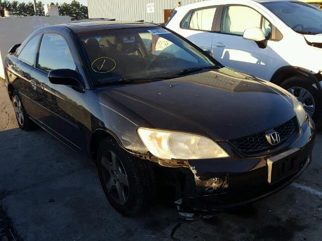 1HGEM22994L033506 - 2004 HONDA CIVIC EX BLACK photo 1