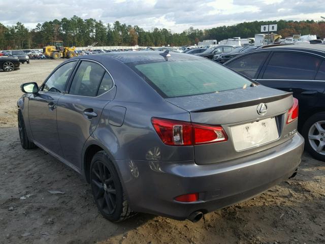 JTHCF5C2XC5060671 - 2012 LEXUS IS 250 GRAY photo 3