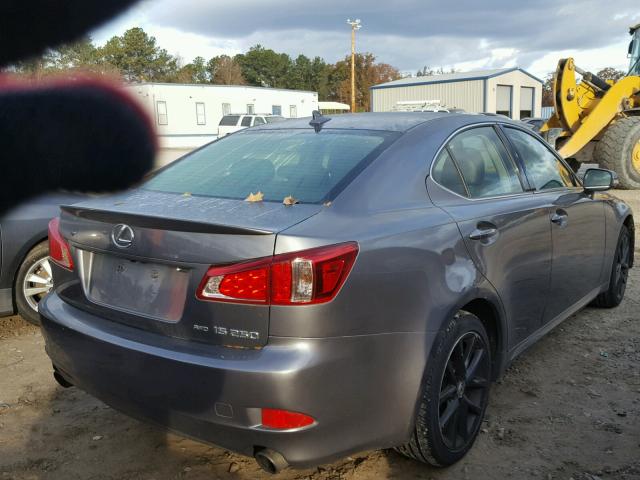 JTHCF5C2XC5060671 - 2012 LEXUS IS 250 GRAY photo 4