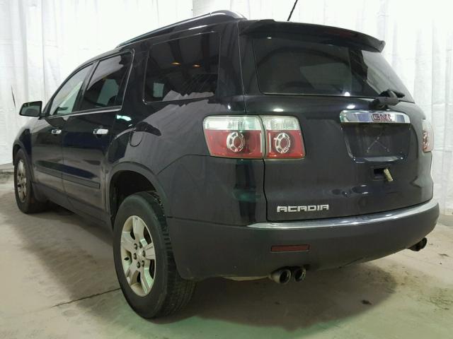 1GKER13D39J134769 - 2009 GMC ACADIA SLE BLACK photo 3