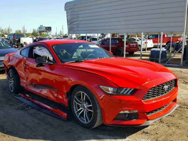 1FA6P8TH8F5402694 - 2015 FORD MUSTANG RED photo 1
