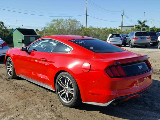 1FA6P8TH8F5402694 - 2015 FORD MUSTANG RED photo 3