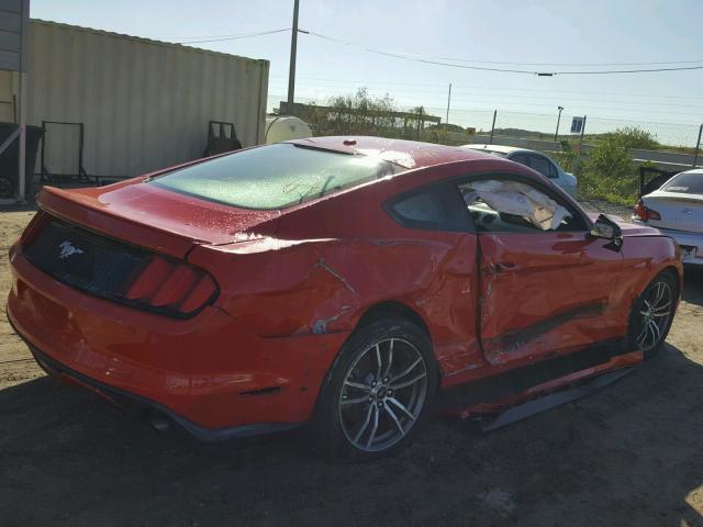 1FA6P8TH8F5402694 - 2015 FORD MUSTANG RED photo 4