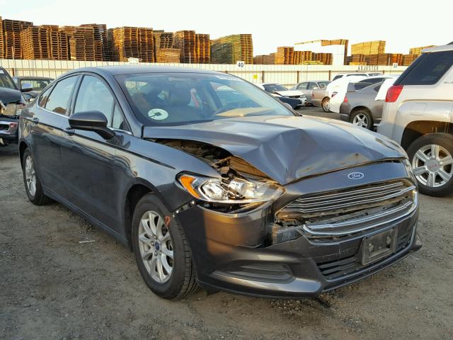 3FA6P0G72GR145341 - 2016 FORD FUSION S CHARCOAL photo 1