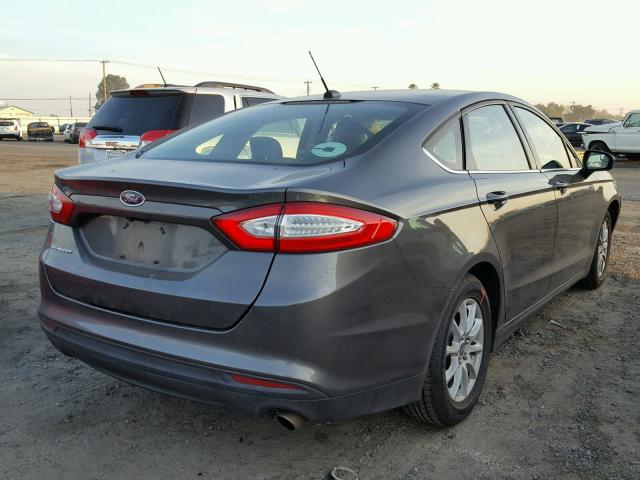 3FA6P0G72GR145341 - 2016 FORD FUSION S CHARCOAL photo 4