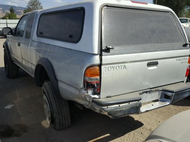 5TESN92N11Z784651 - 2001 TOYOTA TACOMA XTR 银色 照片 3