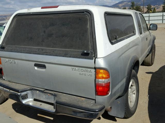 5TESN92N11Z784651 - 2001 TOYOTA TACOMA XTR 银色 照片 4