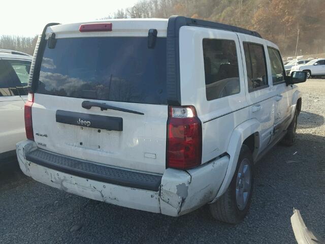 1J8HG48K37C643598 - 2007 JEEP COMMANDER WHITE photo 4