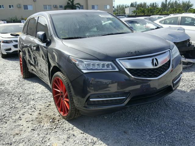 5FRYD4H2XEB017710 - 2014 ACURA MDX BLACK photo 1