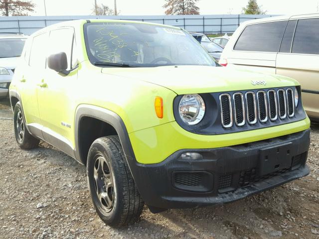 ZACCJBAB5HPG06695 - 2017 JEEP RENEGADE S Կանաչ լուսանկար 1